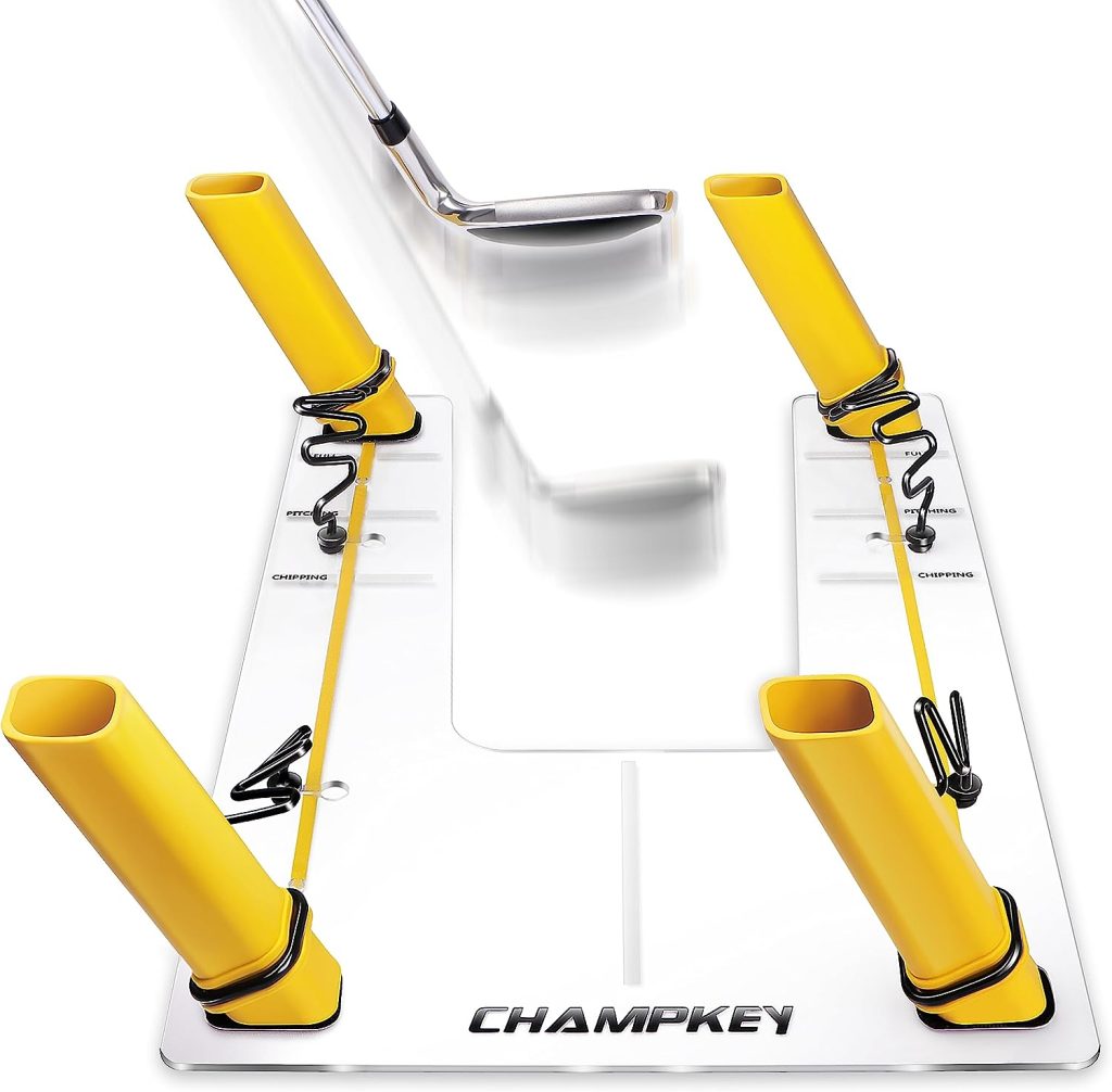 CHAMPKEY PATHGUIDER Swing Plane Alignment Golf Swing Trainer - Improve Swing Plane Accuracy - Achieve Consistency Golf Swing Plane