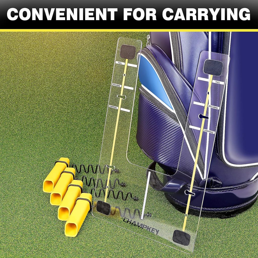 CHAMPKEY PATHGUIDER Swing Plane Alignment Golf Swing Trainer - Improve Swing Plane Accuracy - Achieve Consistency Golf Swing Plane