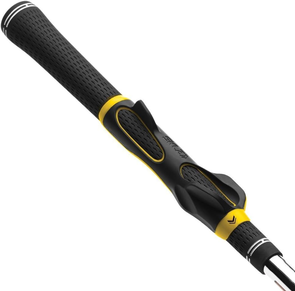 SKLZ Golf Grip Trainer Attachment for Improving Hand Positioning,Black/yellow