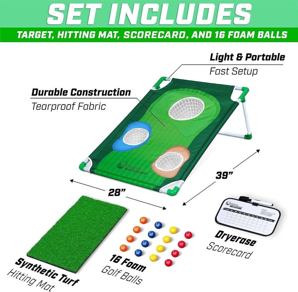 GoSports BattleChip Tour Backyard Golf Cornhole Game