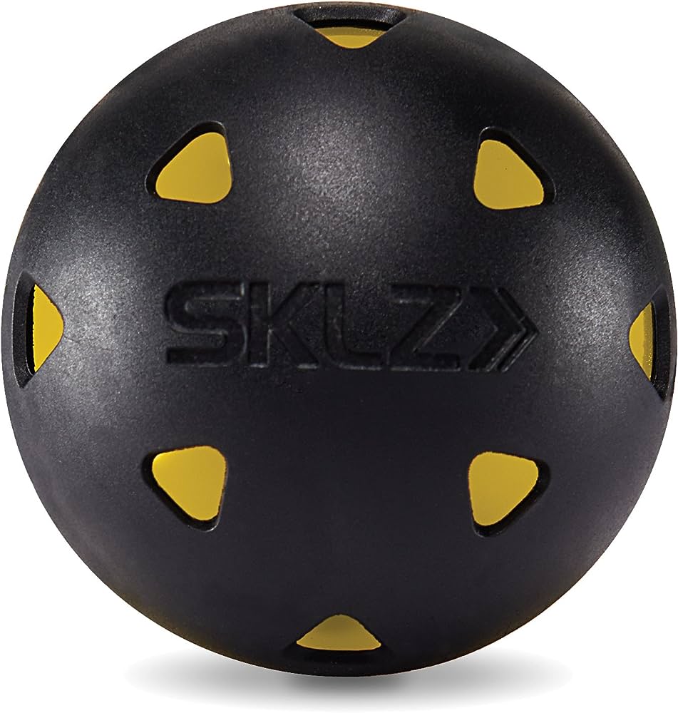 SKLZ Limited-Flight Practice Impact Golf Balls, 12 Pack,Yellow
