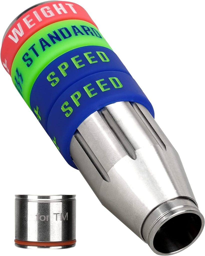 Big Crazy Golf Swing Speed Trainer Adjustable, Golf Training Equipment Three Weight Configuration Options, Golf Tempo Training Aids Connect Your Golf Clubs for Callaway Taylormade Ping Titleist