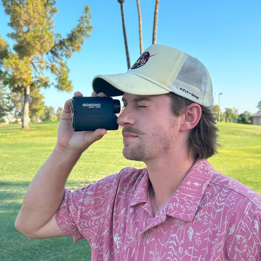 Gogogo Sport Vpro GS03 Laser Golf/Hunting Rangefinder, 6X Magnification Clear View 650/1200 Yards Laser Range Finder, Lightweight, Slope, Pin-Seeker  Flag-Lock  Vibration
