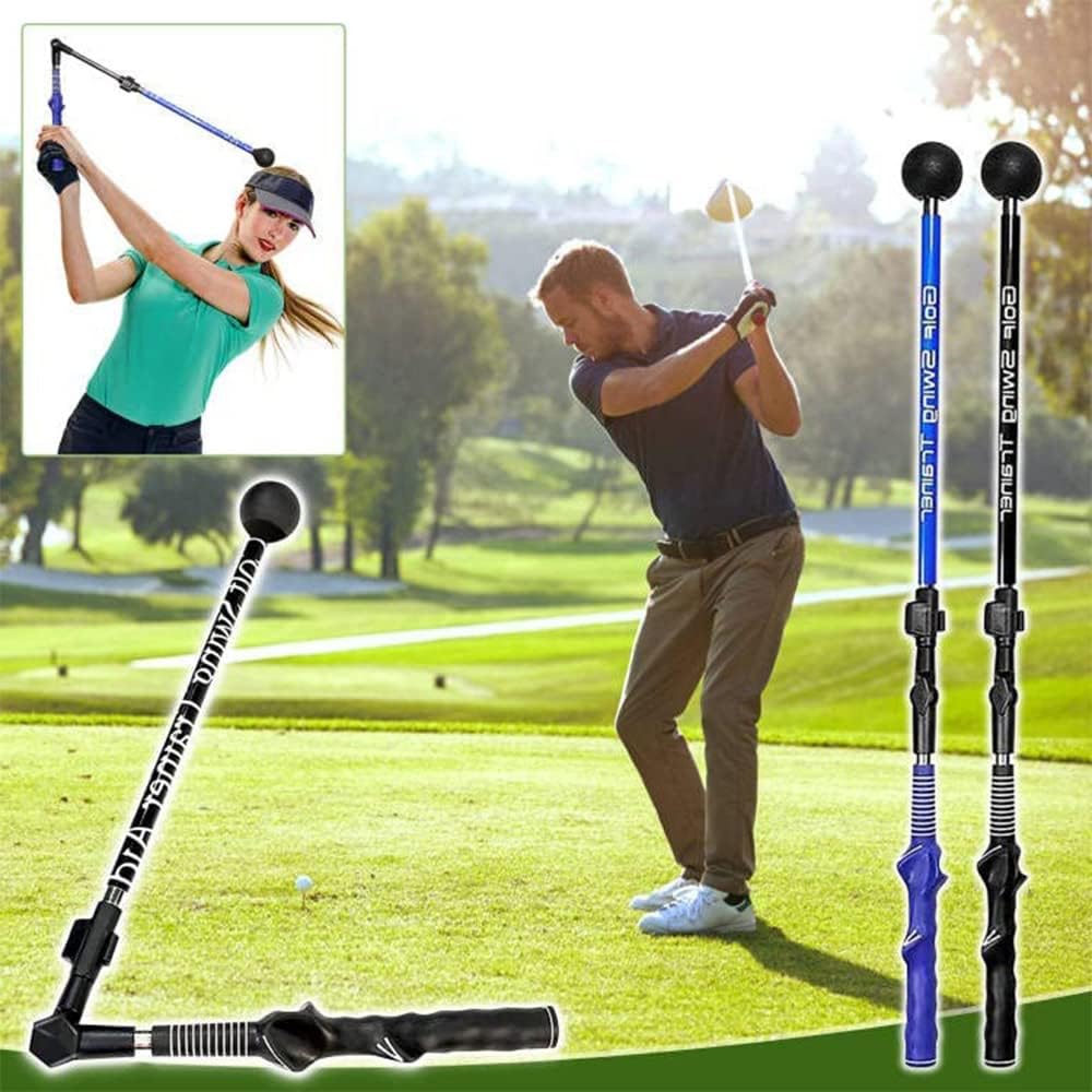 zgrdhw Foldable Golf Swing Trainer Golf Swing Training Aid Improve Hinge Forearm Rotation Shoulder Golf Swing Trainer Aid Adjustable