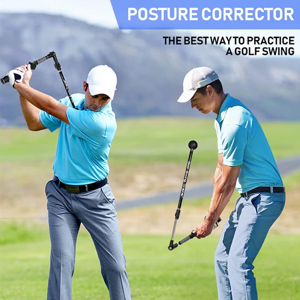 zgrdhw Foldable Golf Swing Trainer Golf Swing Training Aid Improve Hinge Forearm Rotation Shoulder Golf Swing Trainer Aid Adjustable
