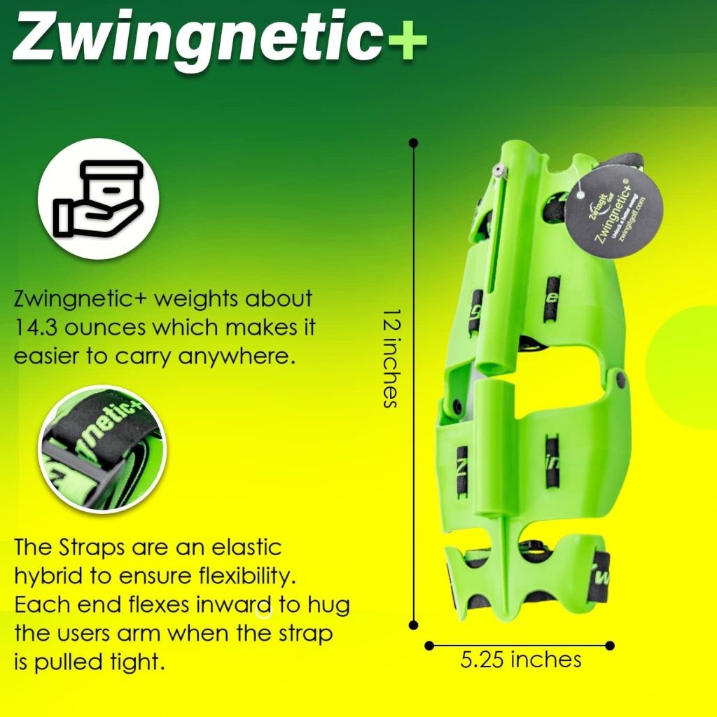 Zwingit Golf Zwingnetic+ Golf Swing Trainer/Training Aid Improves Takeaway, Timing, Transition, and Impact Position for Adult Men and Women