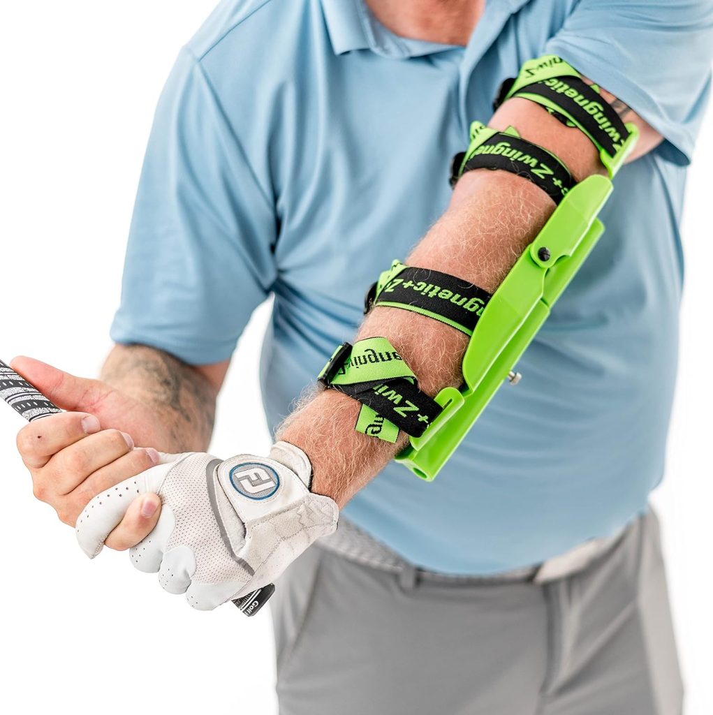 Zwingit Golf Zwingnetic+ Golf Swing Trainer/Training Aid Improves Takeaway, Timing, Transition, and Impact Position for Adult Men and Women