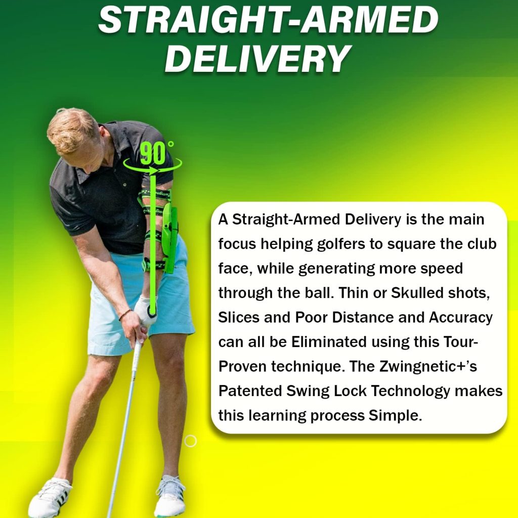 Zwingit Golf Zwingnetic+ Golf Swing Trainer/Training Aid Improves Takeaway, Timing, Transition, and Impact Position for Adult Men and Women