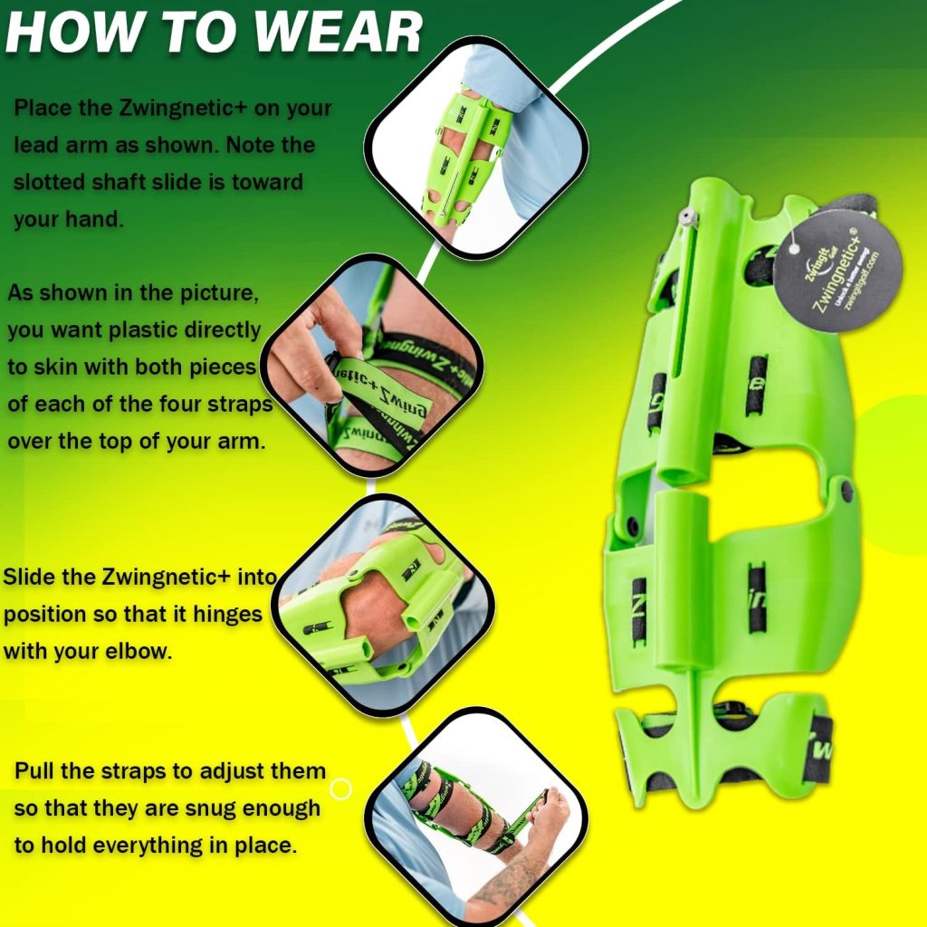 Zwingit Golf Zwingnetic+ Golf Swing Trainer/Training Aid Improves Takeaway, Timing, Transition, and Impact Position for Adult Men and Women