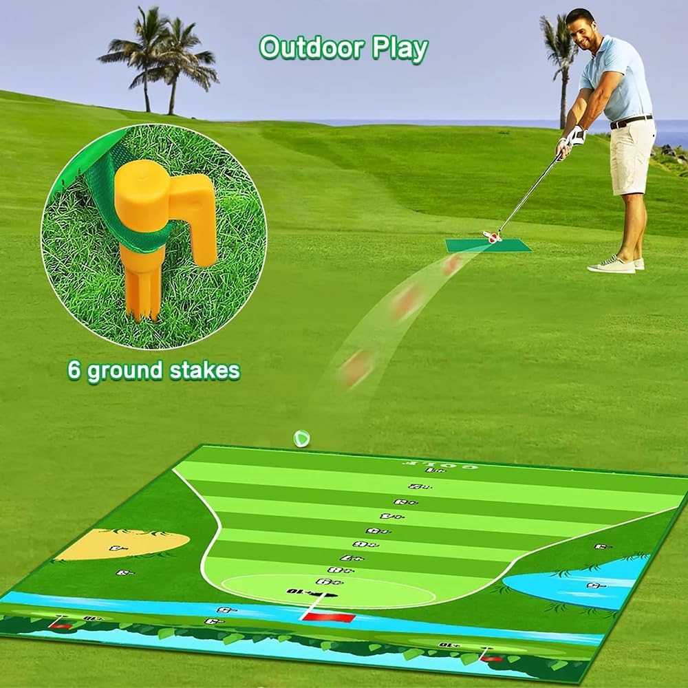 Golf Chipping Game,Golf Games for Adults Indoor,Battle Royale Golf Game,Casual Golf Game Set,Putting Indoor Set Golf Training Aid Equipment,Mini Golf Course Casual Golf Game Set for Adults