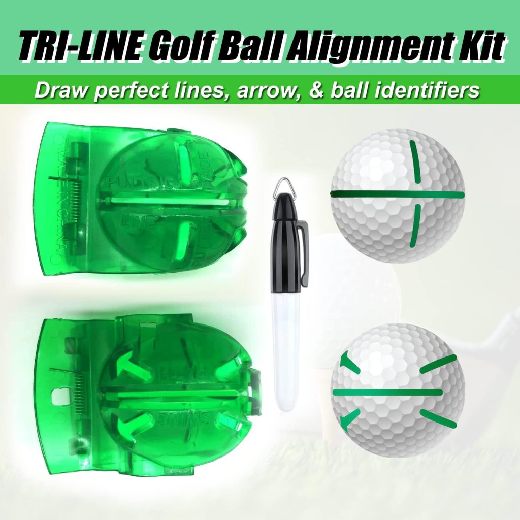 WHAMZ33 W Complete Golf Accessories Set for Men - Towel, Brush, Ball Marker, Divot Tool, Tees Holder