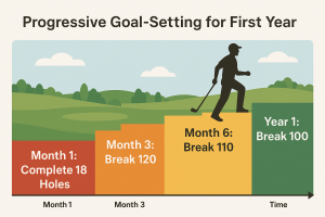 Progressive goal-setting chart for the first year