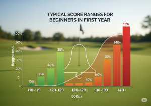 Chart showing typical score ranges for beginners in their first year